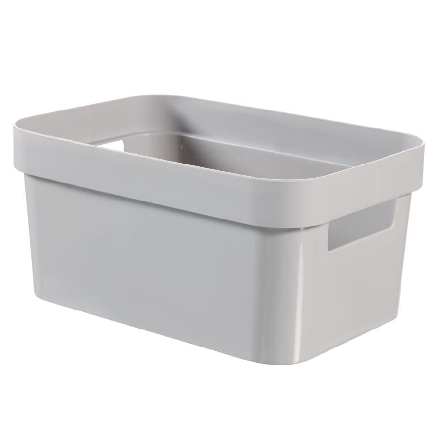 Curver INFINITY RECYCLING Box 4,5 Liter, hellgrau, Karton à 5