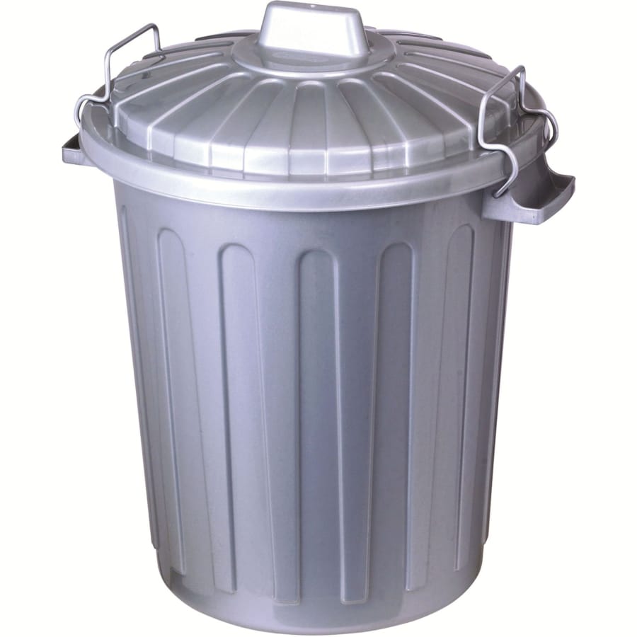 Curver Oscar-Tonne Aufbewahrungstonne Mini, 7 Liter, silber