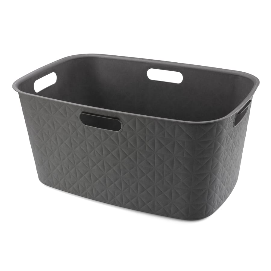 Curver SOFTEX Wäschekorb, 45 Liter Dunkelgrau