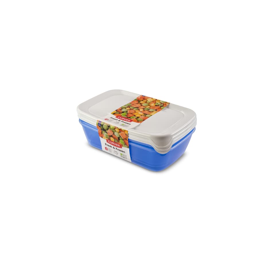 Curver Tiefkühldose FRESH & FROZEN 3er-Set, je 1 Liter