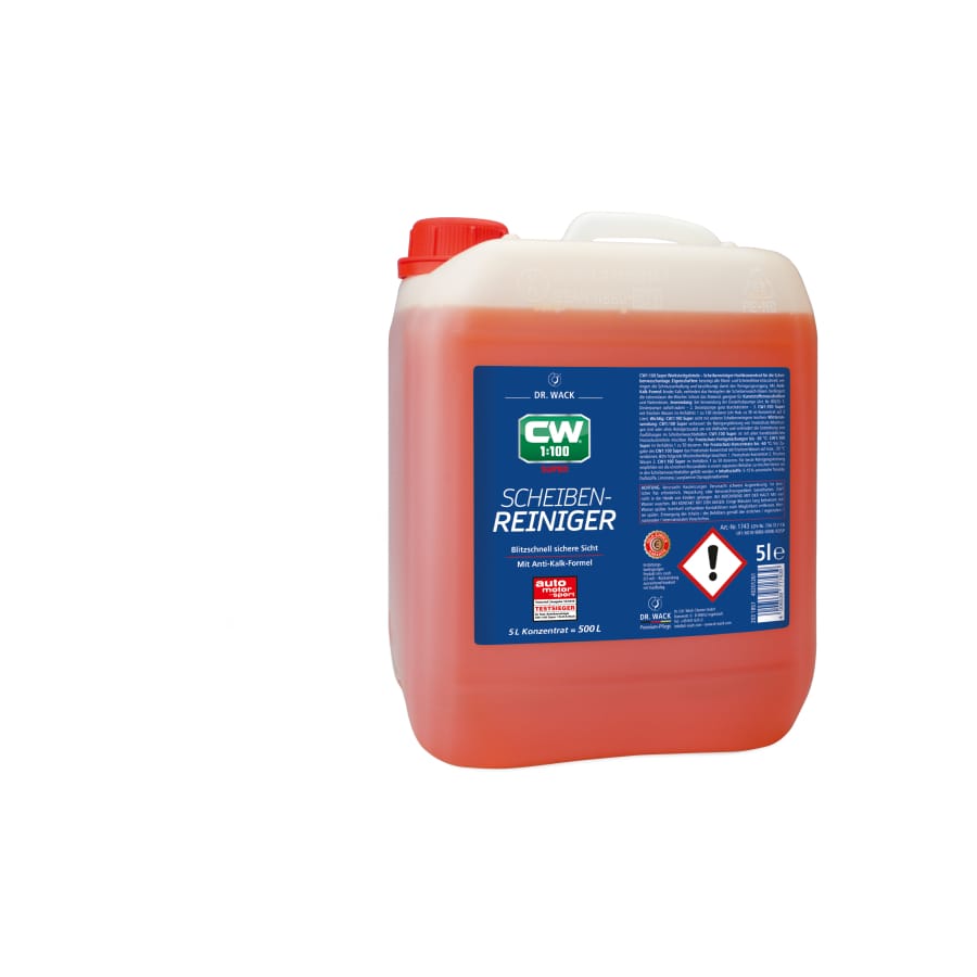 CW1:100 Super Scheibenreiniger, Antikalk 5 Liter Kanister