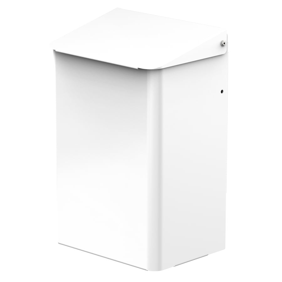 CWS Abfallbehälter, Aluminium, 6 Liter Weiß