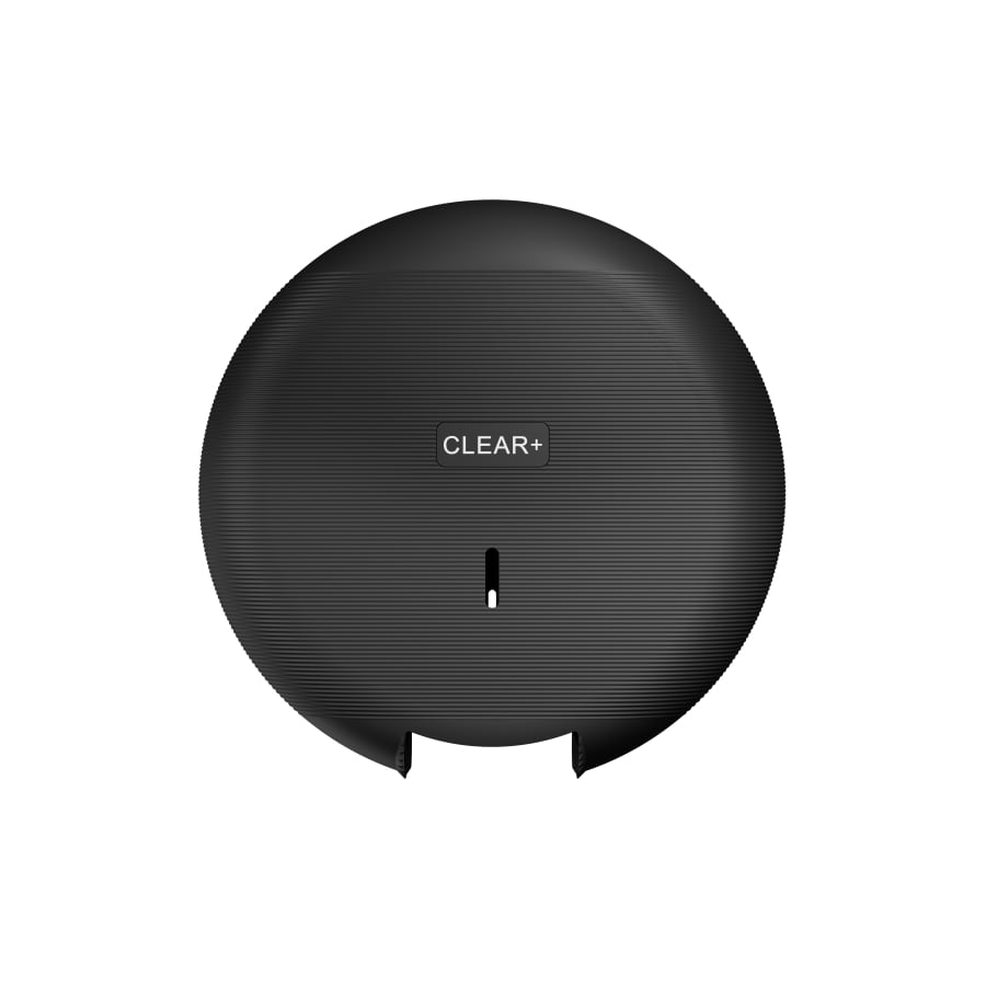 CWS Clear+ EcoBlack Mini Jumbo Toilettenpapierspender, schwarz