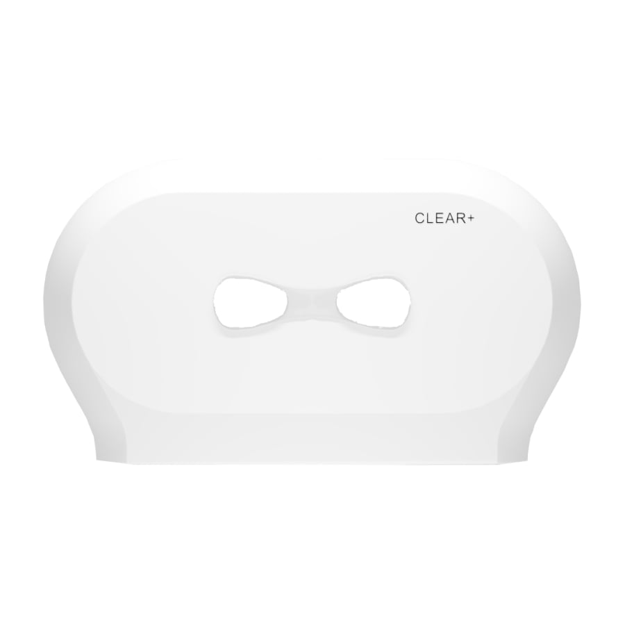 CWS Clear plus Midi-Toilettenpapierspender, weiß