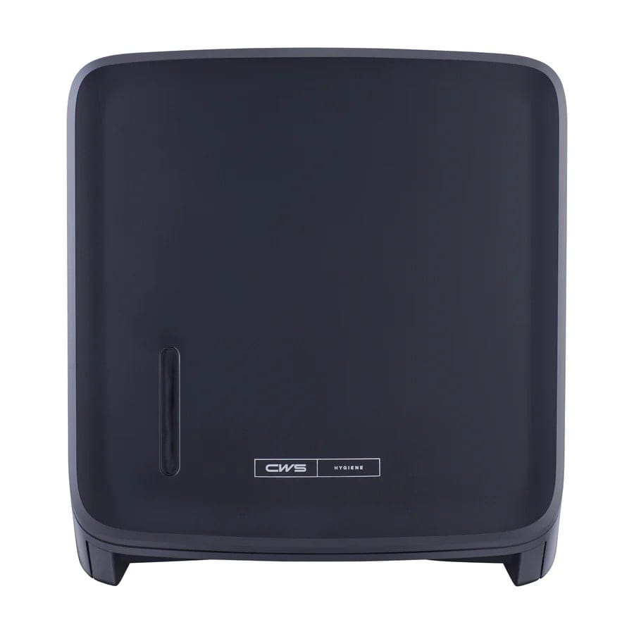 CWS PureLine EcoBlack Paper Faltpapierspender, mit Panel