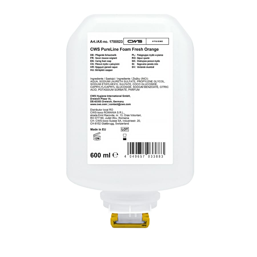 CWS PureLine Schaumseife, 600 ml Orangenblütenduft