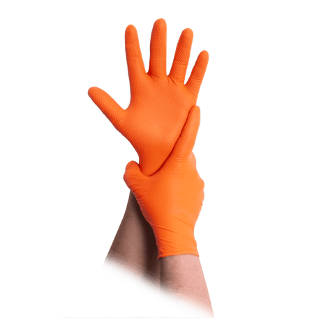 MaiMed Diamond Grip+ Einweghandschuhe orange