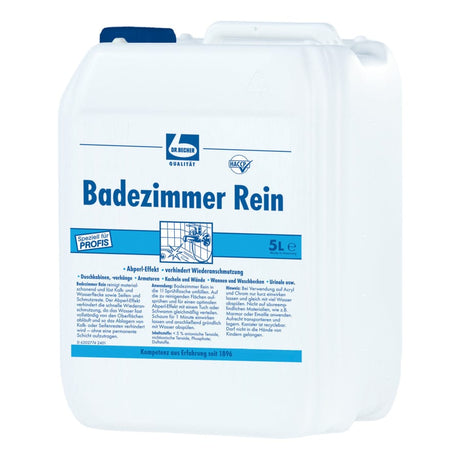 Dr. Becher Badezimmer Rein Sanitärreiniger, 5 Liter, effektive Reinigung für Bäder und Sanitärbereiche.