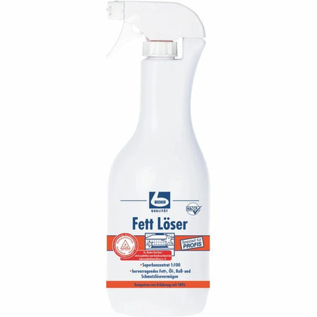 Dr. Becher Fettlöser Super-Konzentrat in Sprühflasche für effektive Fett- und Schmutzreinigung.