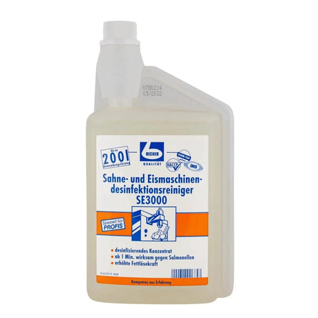 Dr. Becher Sahne- und Eismaschinenreiniger SE3000, effektives Reinigungsmittel für Gastronomie und Haushalt.