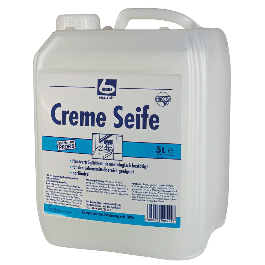 Dr. Becher Seife Creme parfümfrei 5 Liter