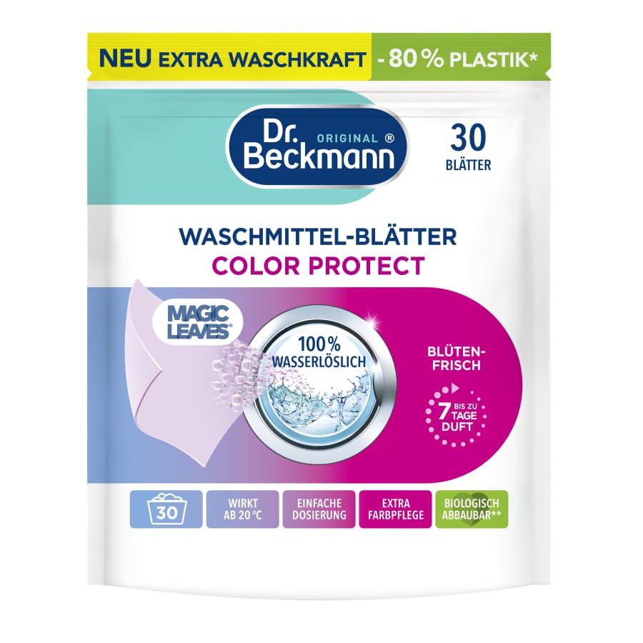 Dr. Beckmann Waschmittelblätter Colour Protect Blütenfrisch 30 Blätter