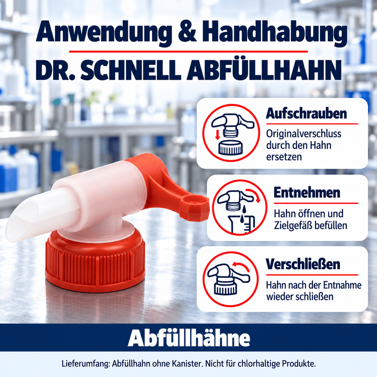 Dr. Schnell Abfüllhahn für 10 Liter Kanister