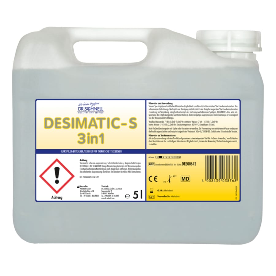 Dr. Schnell DESIMATIC-S 3in1 Steckbeckenklarspüler