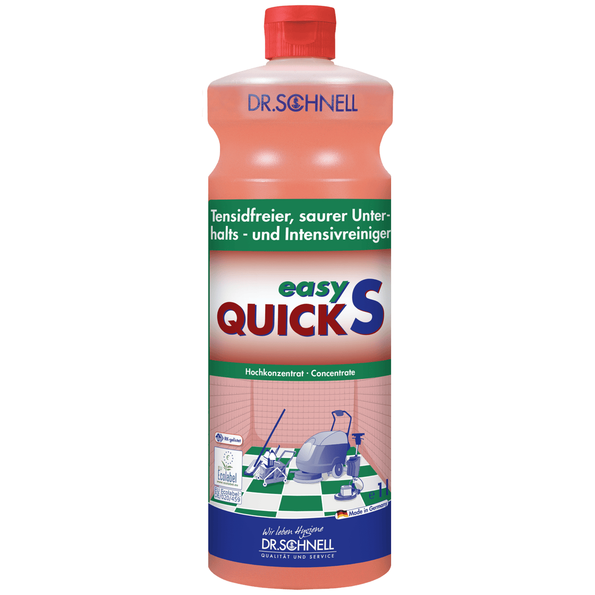 Dr. Schnell Easy Quick S Tensidfreier saurer Unterhaltsreiniger Inhalt: 1 Liter Flasche