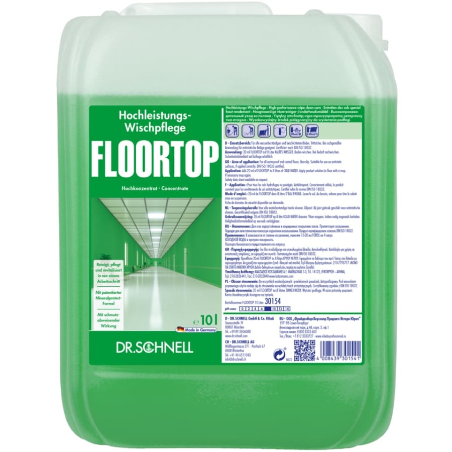 Dr. Schnell Floortop Hochleistungswischpflege 10 Liter Kanister