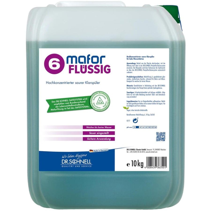 Dr. Schnell MAFOR FLÜSSIG 6 Klarspüler 10 kg Kanister