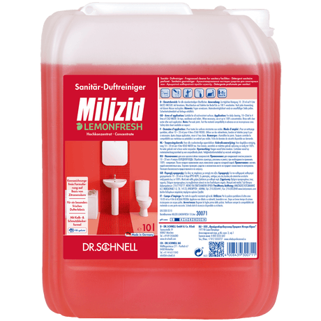 Dr. Schnell Milizid Lemonfresh bakterizider Sanitärreiniger Inhalt: 10 Liter Kanister