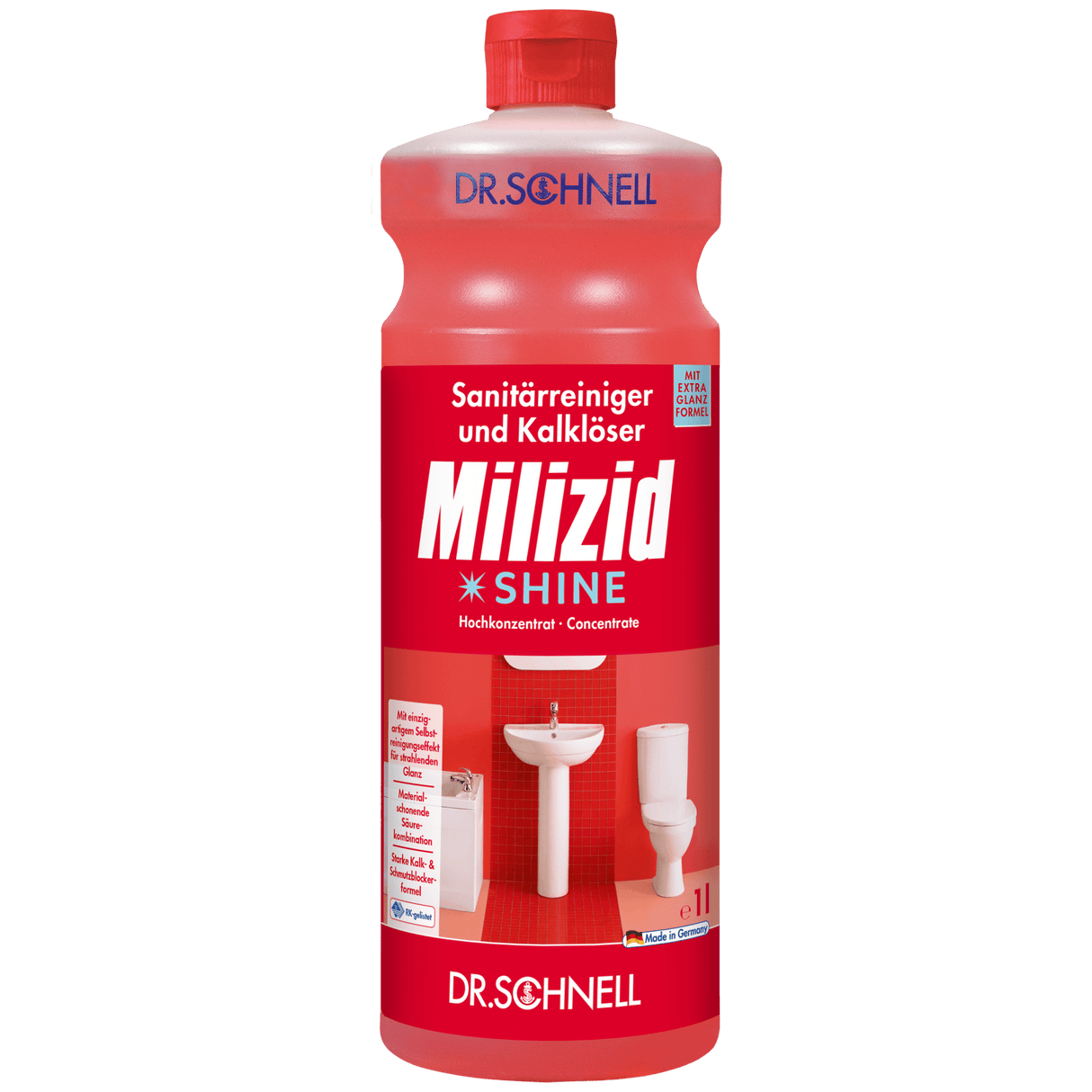 Dr. Schnell Milizid Shine Sanitärreiniger Inhalt: 1 Liter Flasche