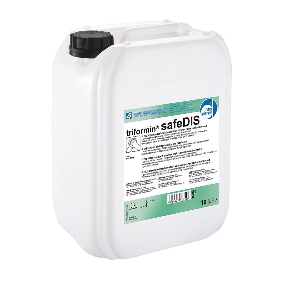 Dr. Weigert triformin safeDIS Händedesinfektionsmittel 10 liter
