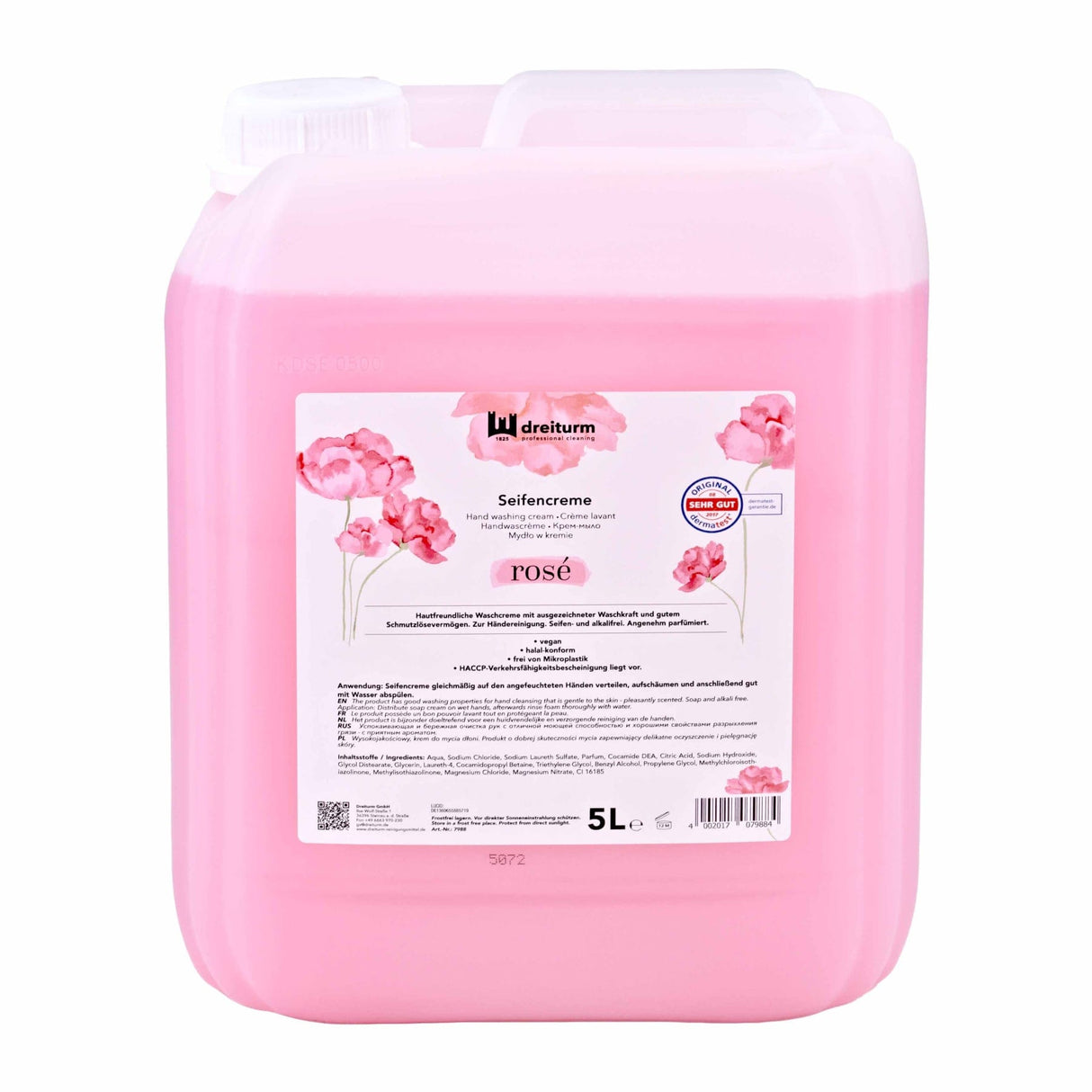 Dreiturm SEIFENCREME, rosé 5 l Kanister