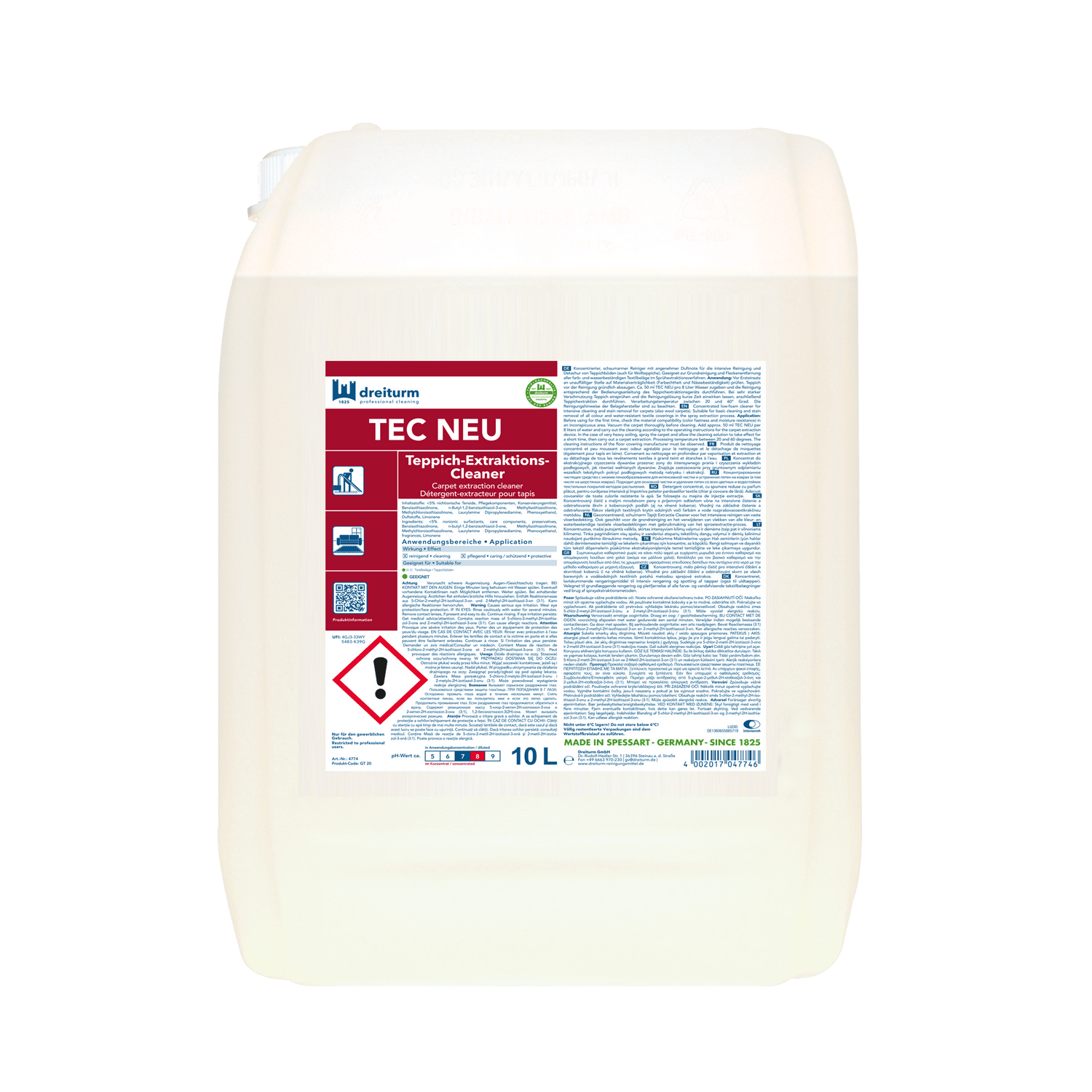 Dreiturm TEC NEU Teppich Extraktions Cleaner