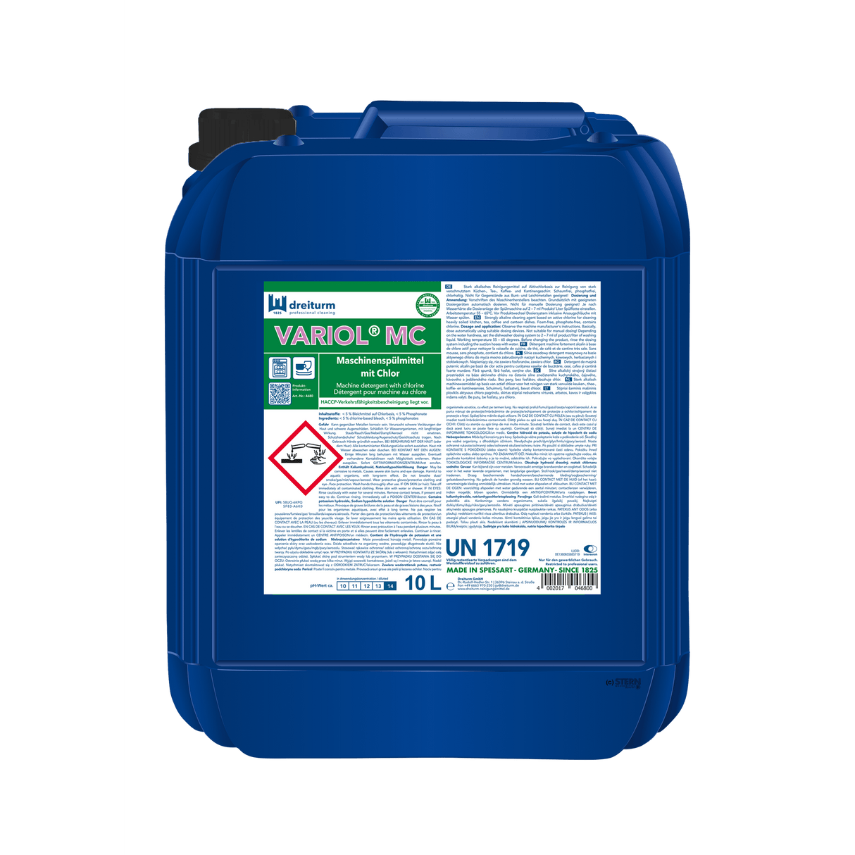 Dreiturm Variol MC dishwashing detergent liquid with chlorine