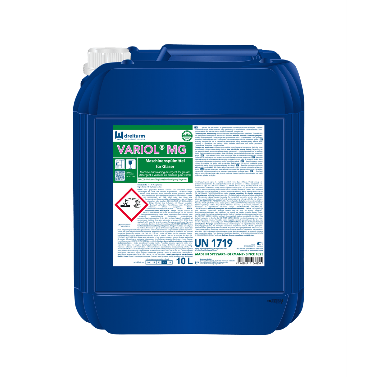 Dreiturm Variol MG Dishwasher detergent liquid for glasses chlorine-free