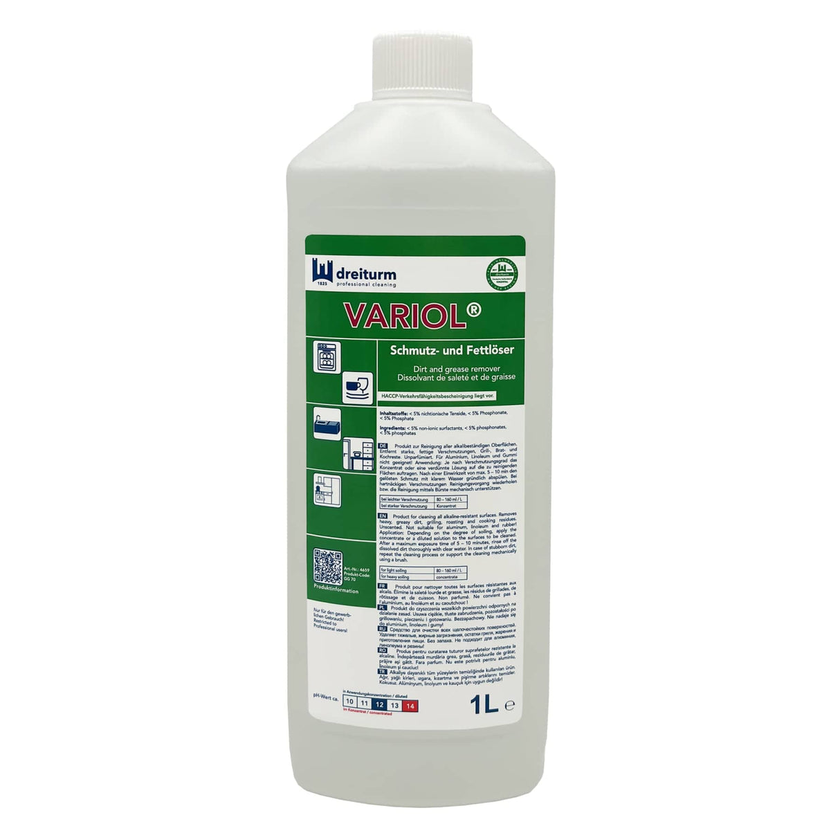Dreiturm VARIOL® Schmutz- und Fettlöser 1 l Flasche
