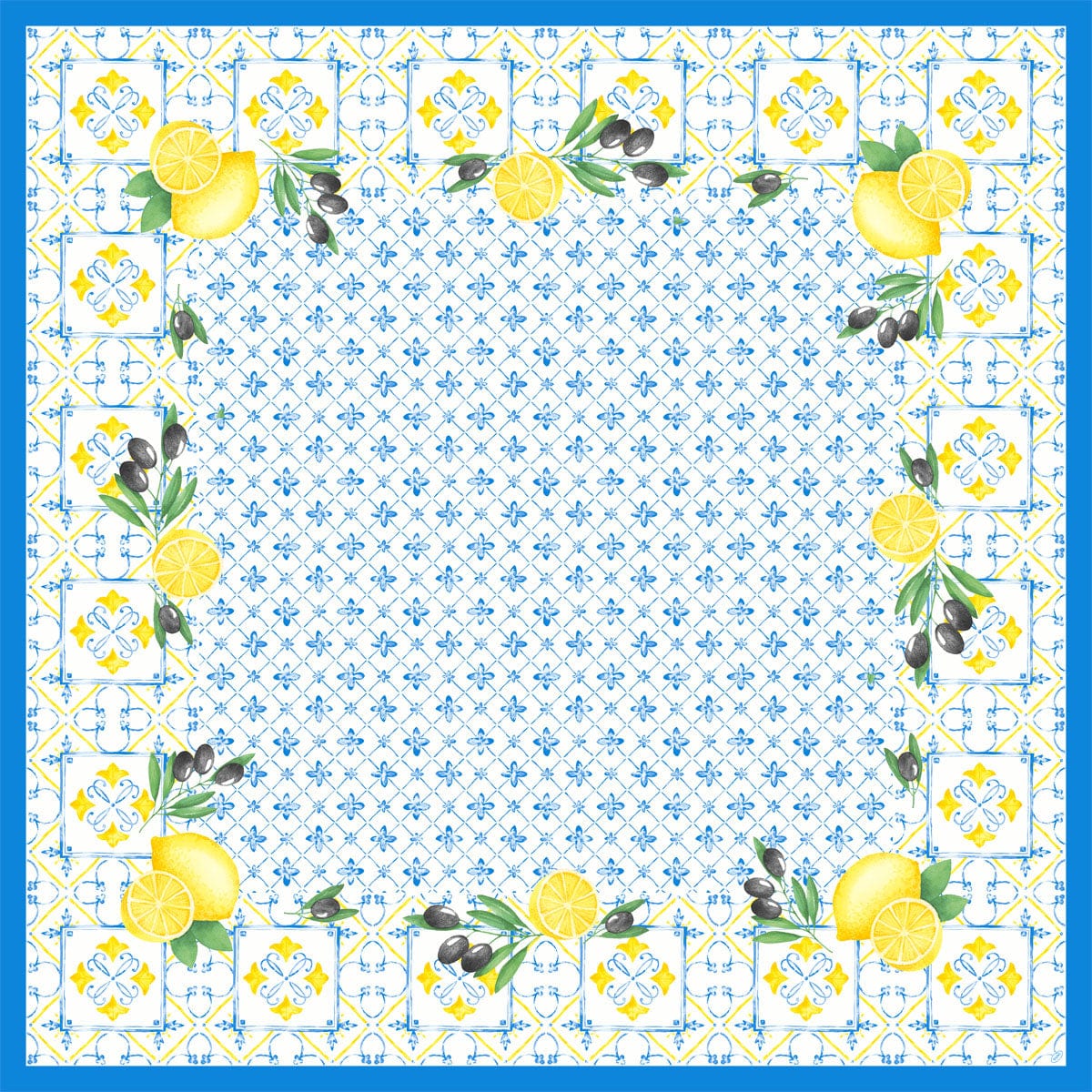 Duni Dunicel Motiv Mitteldecke, 84 x 84 cm, Mediterrain