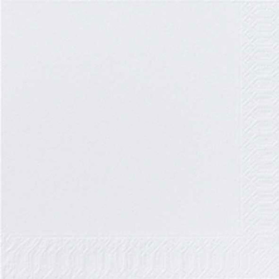 Duni Servietten 33 x 33 cm 3-lagig 1/4-Falz weiß Karton (1.000 Stück)