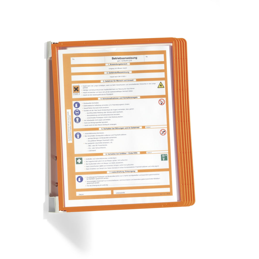 DURABLE Vario Wall 5 Sichttafelset orange