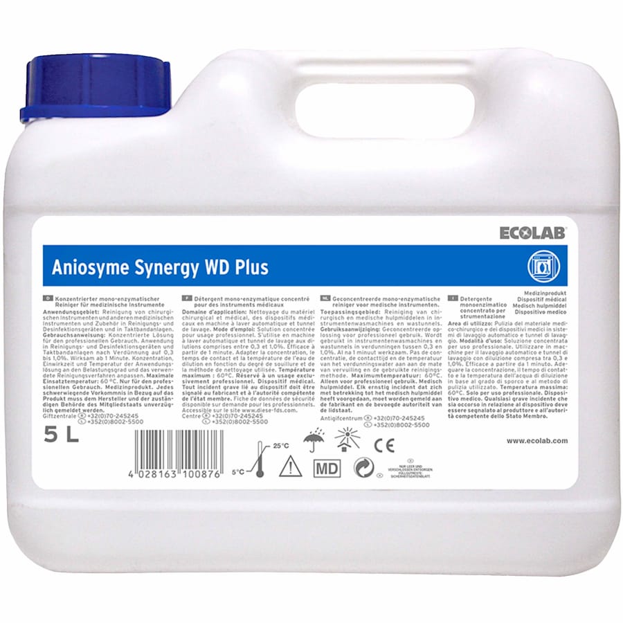 ECOLAB Aniosyme Synergy WD Plus Instrumentenreiniger 1 Karton (2 x 5 Liter)