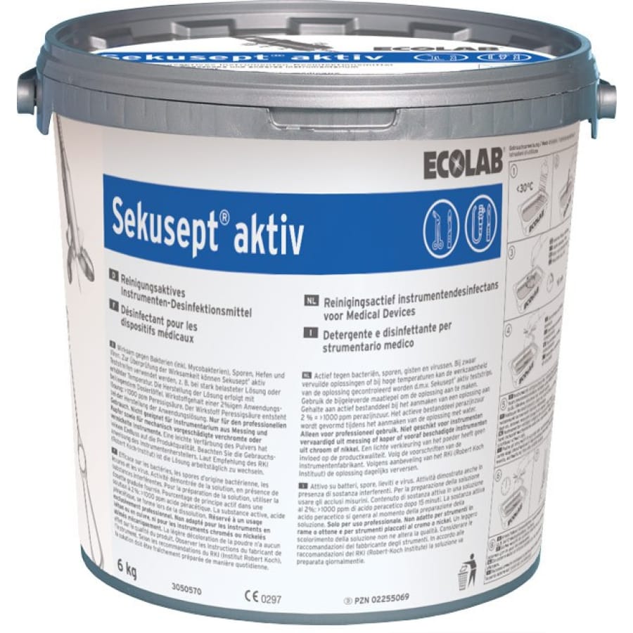 ECOLAB Sekusept® aktiv Instrumentendesinfektion Eimer 6 kg
