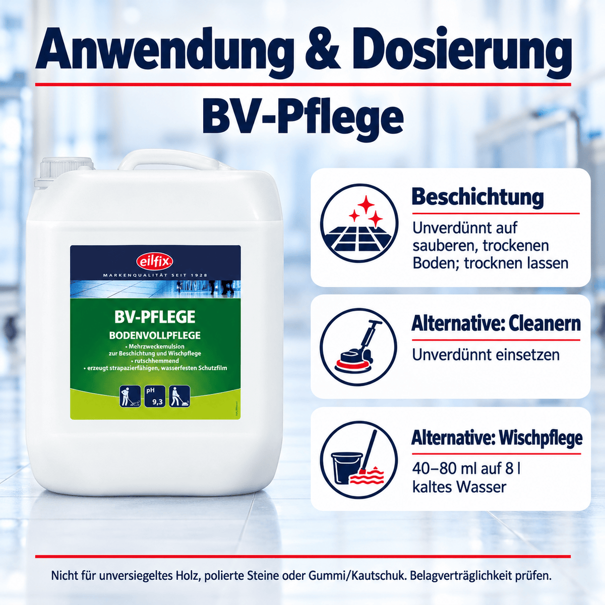Eilfix BV Pflege Bodenvollpflege rutschhemmend