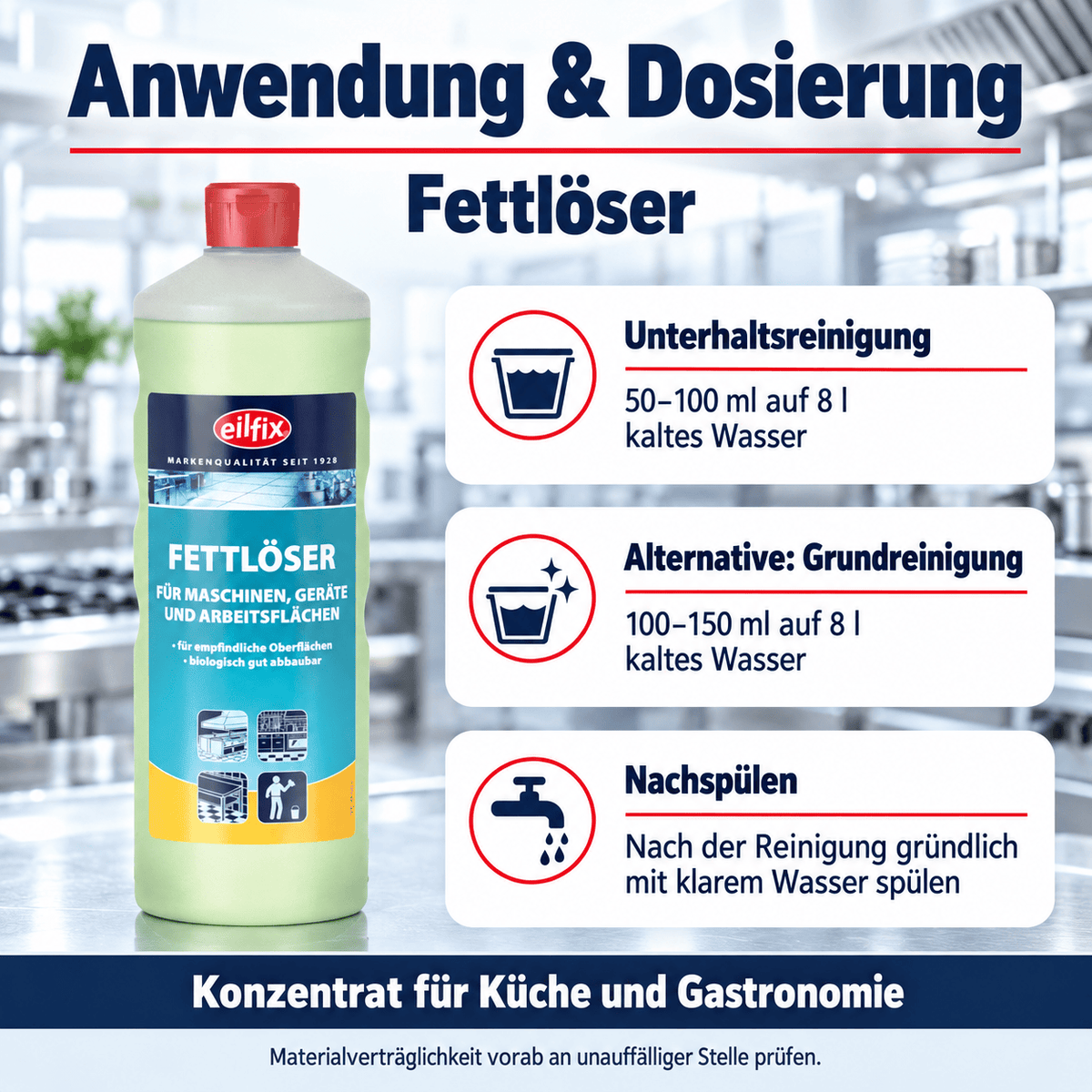 EILFIX Fettlöser für Maschinen, Geräte und Arbeitsflächen