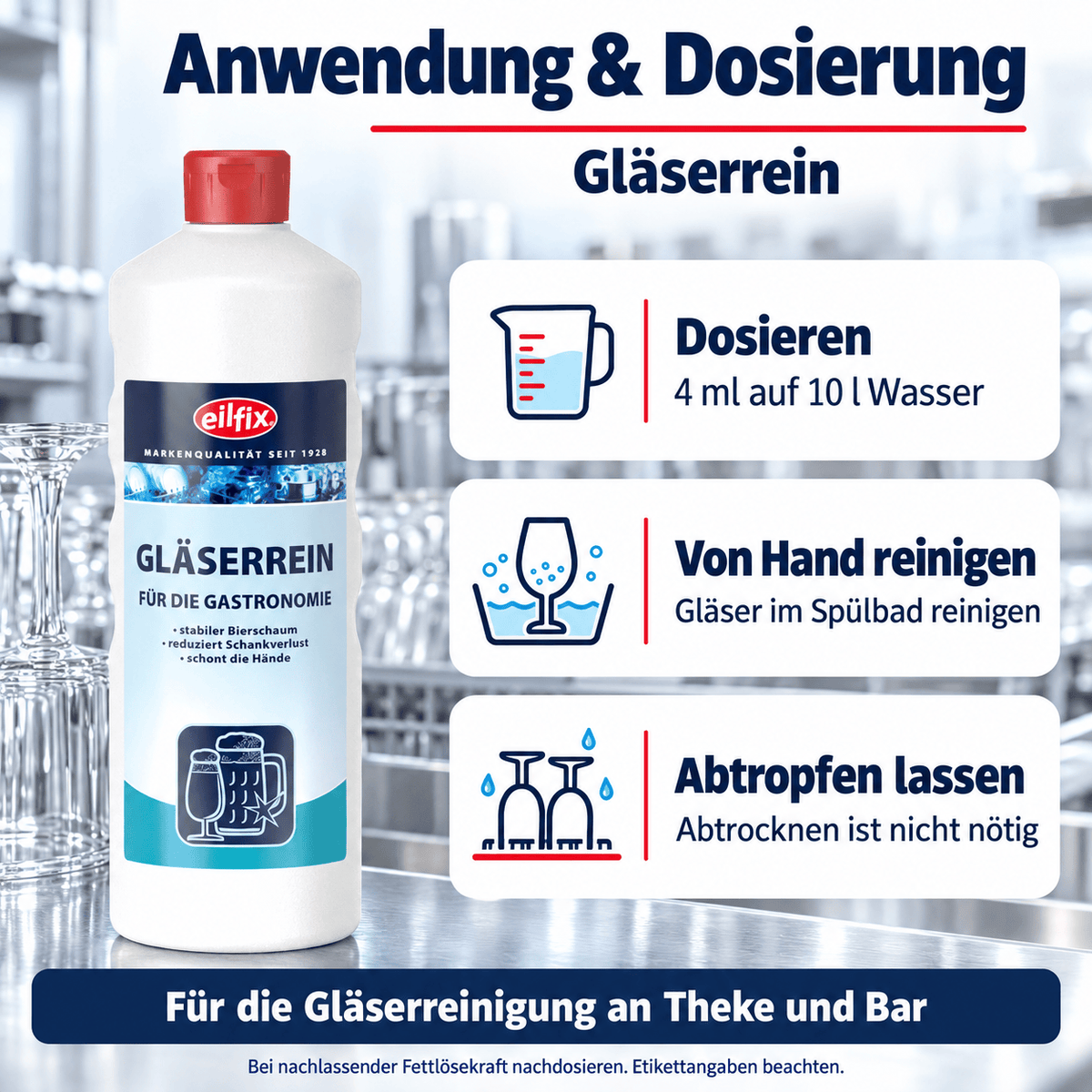 EILFIX Gläserrein Gläserspülmittel
