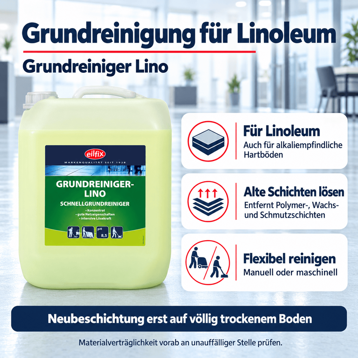 EILFIX GRUNDREINIGER LINO für Linoleum Böden