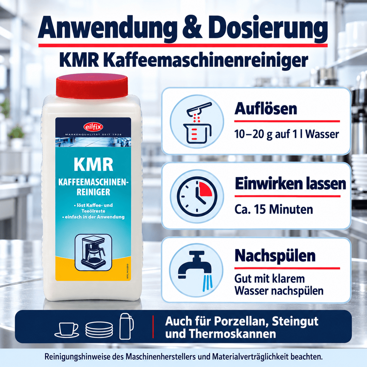 EILFIX KMR Kaffeemaschinenreiniger Pulver