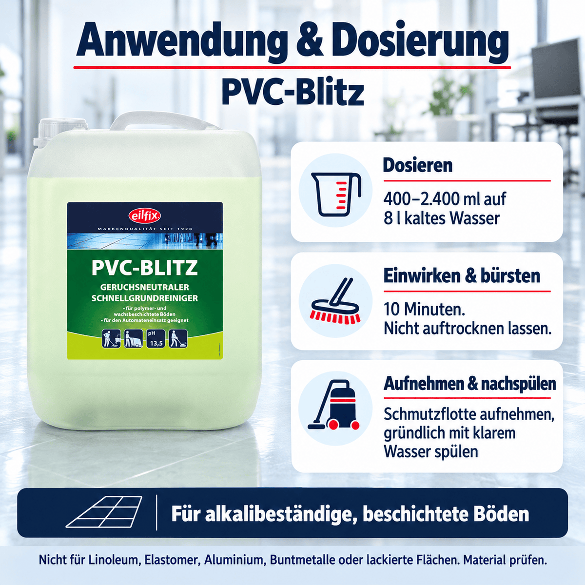 EILFIX PVC-BLITZ Geruchsneutraler Schnellgrundreiniger