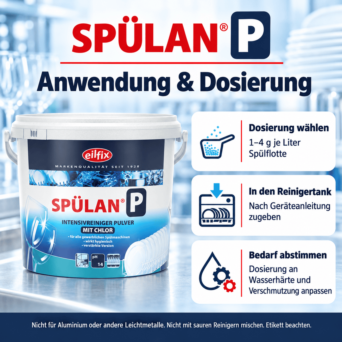 EILFIX Spülan P Intensivreiniger Pulver für Geschirrspülmaschinen