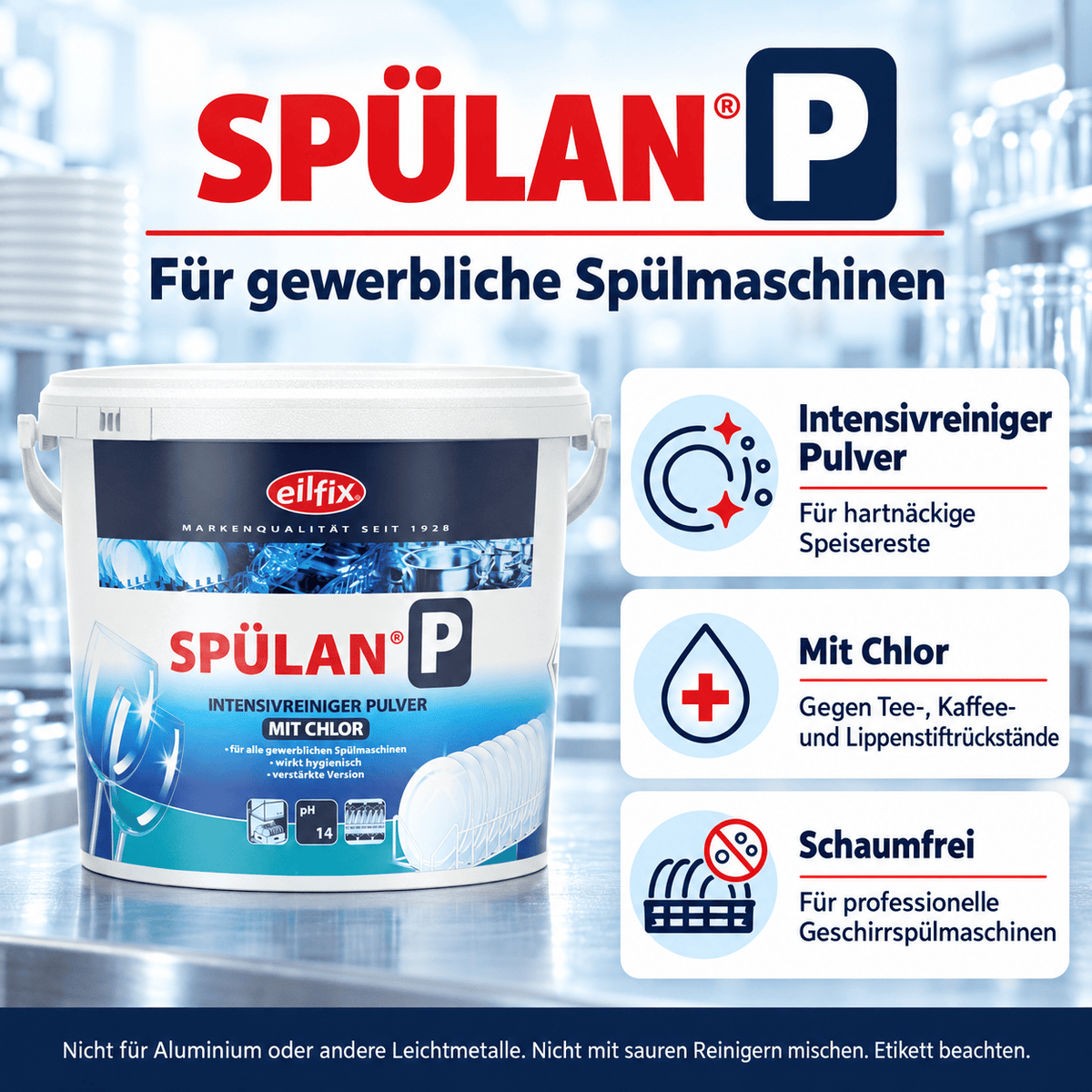 EILFIX Spülan P Intensivreiniger Pulver für Geschirrspülmaschinen