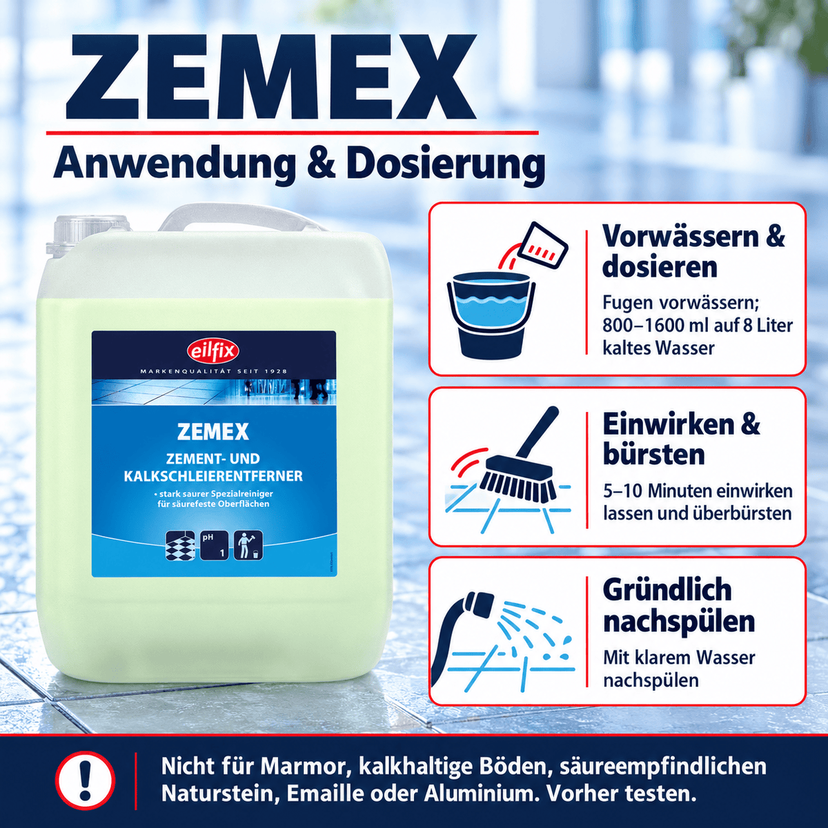EILFIX ZEMEX Zement- und Kalkschleierentferner