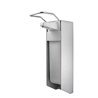 Eurospender für Desinfektionsmittel und Seife aus Aluminium 500 ml - kurzer Armhebel