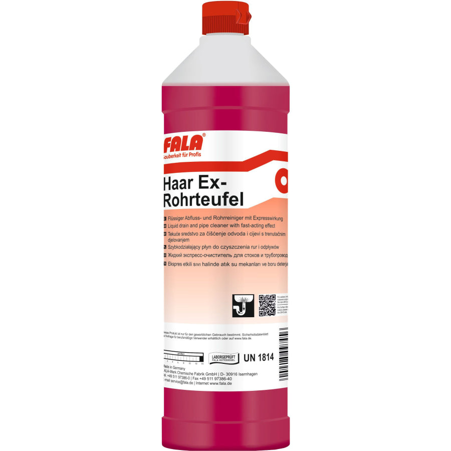 FALA Haar Ex-Rohrteufel Rohrreiniger 1 Liter Flasche