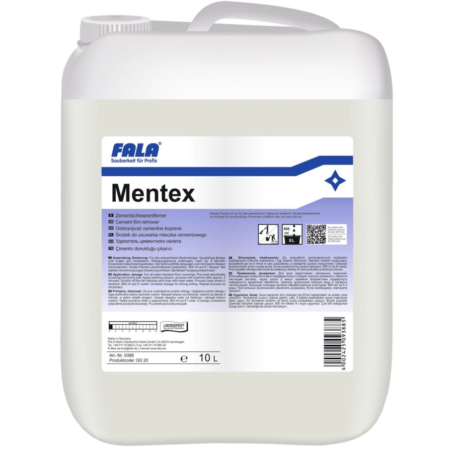 FALA Mentex Zementschleierentferner für die Bauschlussreinigung