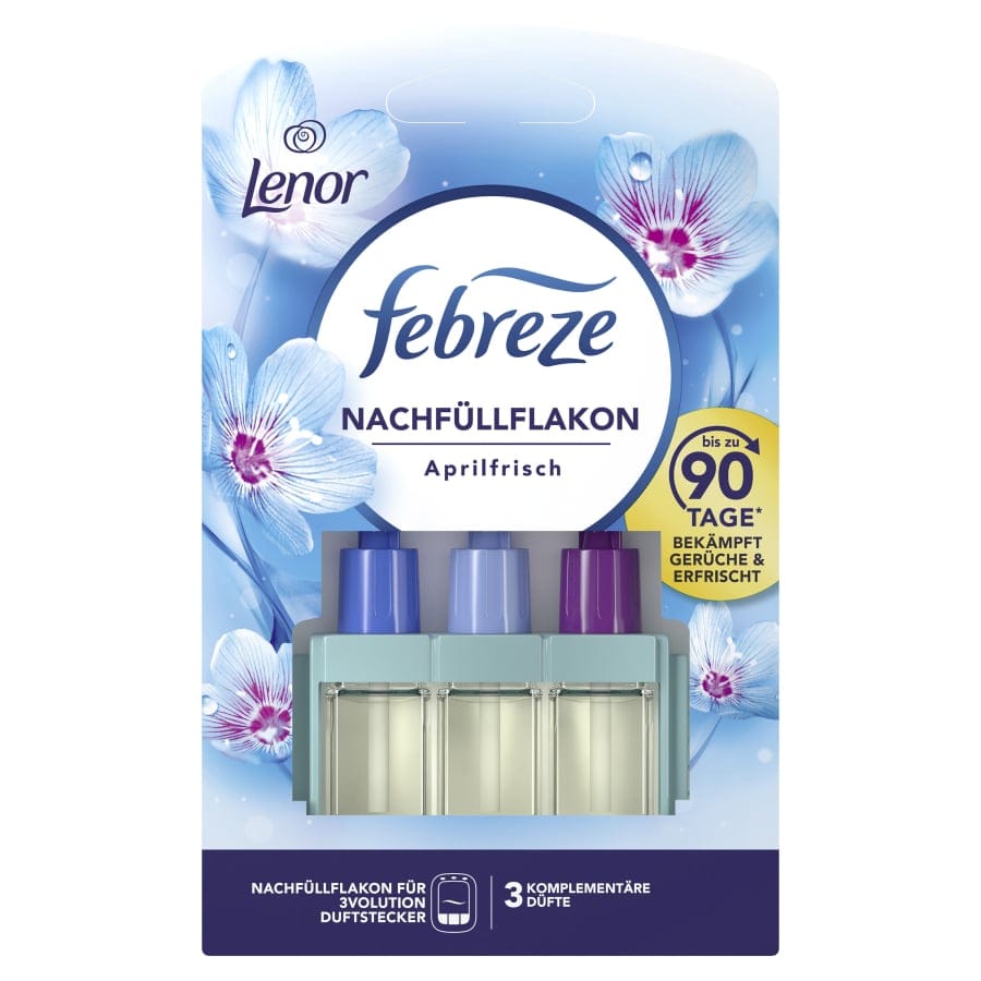 Febreze 3Volution Duftstecker Nachfüllflakton, Lenor Aprilfrisch