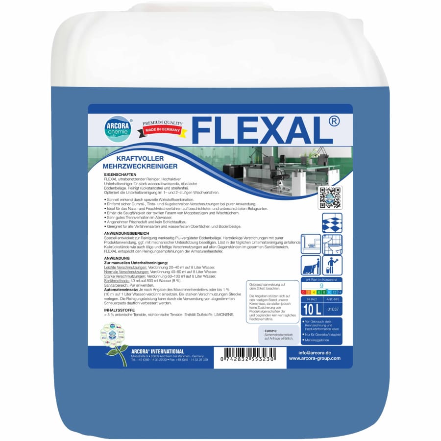 FLEXAL kraftvoller Allzweckreiniger 10 Liter Kanister