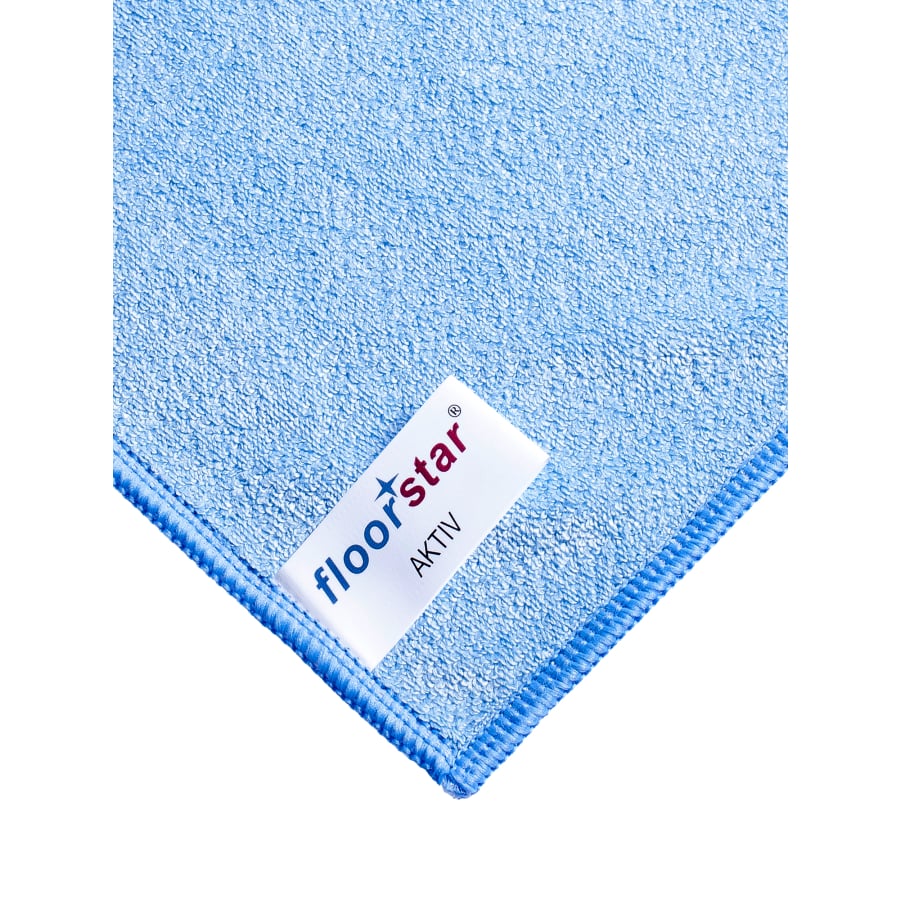 Ecke des floorstar Microfasertuchs Aktiv mit doppelter Kettelung