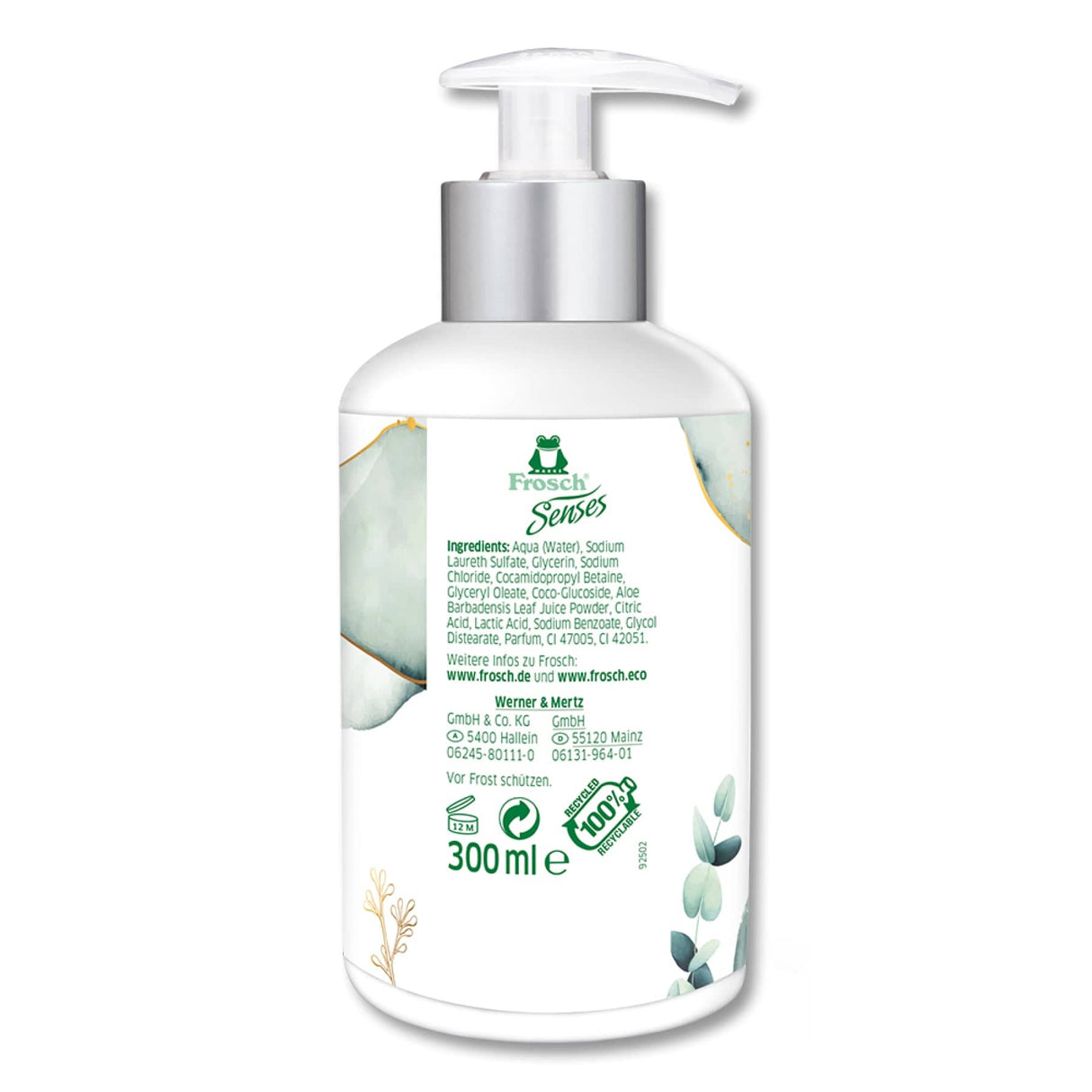 Frosch Senses Cremeseife Aloe Vera, pH-neutral